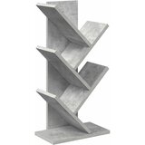  Polica za knjige drvo 4-razine 30 x 18 x 60 cm Betonska siva | shoptok.hr