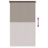  Vanjska roleta 90% blokada UV zraka Sivosmeđa 100 x 140 cm HDPE | shoptok.hr