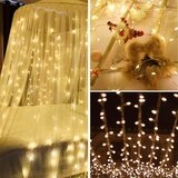 LED žičane lampice zavjesa - 300 lampica, toplo bijela | shoptok.hr