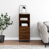 vidaXL Komoda boja smeđeg hrasta 34 5 x 34 x 90 cm konstruirano drvo Cijene