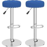 vidaXL Barski stolčki 2 kosa modro blago | Shoptok.si