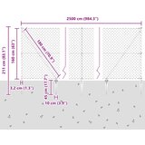  Zavareno žičano ograđivanje s bodljama 25 x 1,6 m Siva Mreža | shoptok.hr