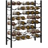  Stalak za vino za 48 boca crni metalni | Eponuda.ba