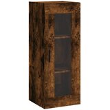  Visoka komoda dimljeni hrast 34,5x34x180cm konstruiranog drva | shoptok.hr