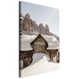  Slika - Winter in the Dolomites (1 Part) Vertical 80x120 Na talijanskom platnu | shoptok.hr