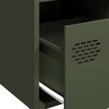 vidaXL Komoda olivno zelena 68x39x73,5 cm hladno valjano jeklo | Shoptok.si