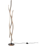 Trio Leuchten Design vloerlamp zwart met zilver incl. LED dimbaar - Blaze | Shoptok.si