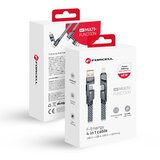 forcell f-energy C241 4u1 kabal (kabl) type c / usb a na type c / lightning qc pd 3A 60W 1 m krom Cene