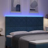  LED glava kreveta Tamno plava 180 cm Baršun | shoptok.hr