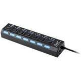 Quer USB hub PRO 7-portni s stikali, 3.0, CC-HUB-0941 Cene