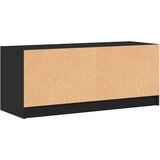 TV omarica s steklenimi vrati črna 102x37x42 cm | Shoptok.si