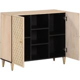  The Living Store Stranska omarica 90x33x75 cm trden mangov les - Stranska Omarica, (21498653) | Shoptok.si