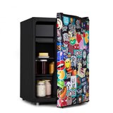Klarstein Cool Vibe 72+, hladilnik, F, 72 litrov, VividArt Concept, stil stickerbomb cene