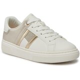 Tommy Hilfiger Superge Flag Low Cut Lace-Up Sneaker T3A9-33202-1439 S White/Platinum X024 | Shoptok.si