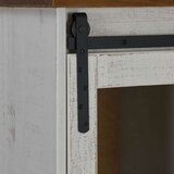  Komoda HALDEN s kliznim vratima bijela 80x40x80 cm puno drvo | Eponuda.com