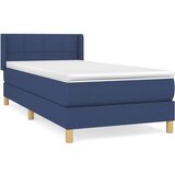 Maison Chic Box spring postelja - Vzmetna postelja z vzmetnico modra 80x200 cm blago SL20310, (21881704) Cene