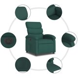  Električni naslonjač od tkanine tamnozeleni | shoptok.hr