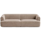 Cosmopolitan Design Svjetlo smeđa baršunasti sofa 255 cm Campi – | shoptok.hr