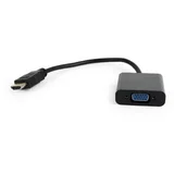 HDMI to VGA adapter cable, single port, black
