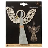 Dekordom novogodišnja dekoracija - hanging paper angel 15cm 709228 - grey - kmg ( 043382 ) | ePonuda.com