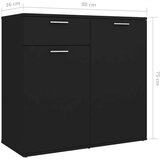  Komoda crna 160 x 36 x 75 cm od iverice | shoptok.hr