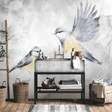  Foto tapeta - Watercolor Tit - Second Variant 150x105 Vodootporna | shoptok.hr