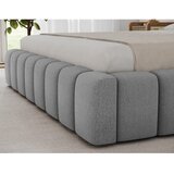 ELTAP Sivi tapecirani bračni krevet s prostorom za odlaganje s podnicom 140x200 cm Lamica – | shoptok.hr