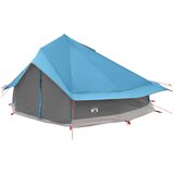 Tipi šator s krovom Plava 800 x 800 x 430 cm Poliester i čelik | shoptok.hr