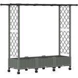  Povišeni krevet s mrežom i krovom Svjetlosiva 164 x 40 x 127 cm | Eponuda.com