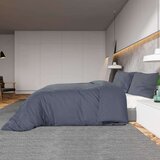  Set posteljine za poplun antracit 140x200 cm lagana mikrovlakna | shoptok.hr