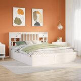 Furnova Posteljni okvir brez vzmetnice bel 180x200 cm trdna borovina, (21934443) Cene