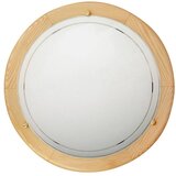 Candellux Lighting Bijela/u prirodnoj boji LED stropna svjetiljka sa staklenim sjenilom ø 30 cm Pine – Cijene