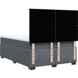 vidaXL Krevet s oprugama i madracem tamnosivi 140x200 cm baršunasti | shoptok.hr