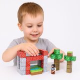  Magnetni set kockica za djecu – 96 dijelova, ružičasti dvorac | shoptok.hr