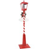  Božićna ulična lampa s lampionom Crvena 40,5x40,5x180cm | shoptok.hr