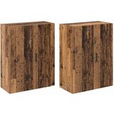  Ormarčići montirani na zid 2 pcs Staro drvo 69.5 x 34 x 90 cm | shoptok.hr