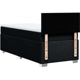 vidaXL Box spring postelja z vzmetnico črna 90x200 cm blago | Shoptok.si