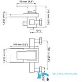 EYN Stenska armatura za kad z načinom slapa | armatura SK3542 | Shoptok.si