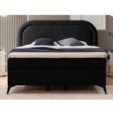 Ropez Črna boxspring postelja s prostorom za shranjevanje 200x200 cm Ornes – | Shoptok.si