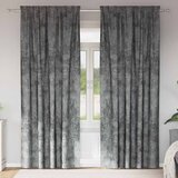  Baršunaste zavjese sa zavjesama 2 pcs Siva 260 x 140 cm Baršun | shoptok.hr