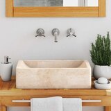  Umivaonik 45 x 30 x 12 cm mramorni visoki sjaj krem | shoptok.hr