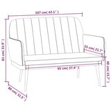  Klupa boja cappuccina 107x80x81 cm od umjetne kože | shoptok.hr