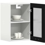 Viseći stakleni ormarić crni hrast 40x31x60 cm inženjerski drvo | Eponuda.com