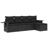  The Living Store Vrtna sedežna garnitura 5-delna z blazinami črn poli ratan - Vrtna Sedežna Garniture, (21452324) | Shoptok.si