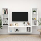  3-dijelni set TV ormarića bijeli od konstruiranog drva | shoptok.hr