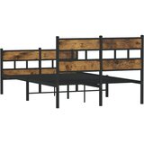  Metalni okvir kreveta bez madraca boja hrasta 120x190 cm | shoptok.hr