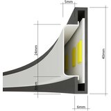  Obesna svetilka RIO 78 krom LED 4000K, (21347958) | Shoptok.si