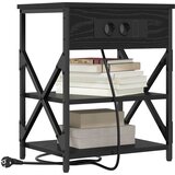  Noćni ormar 2 pcs Crni hrast 41 x 31 x 51 cm Konstruirano drvo | Eponuda.com