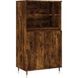  Visoka komoda dimljenog hrasta 60x36x110 cm konstruiranog drva | shoptok.hr