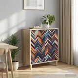 Komoda OMMEN Geometrijski uzorak 66 x 36,5 x 75 cm Sonoma | shoptok.hr